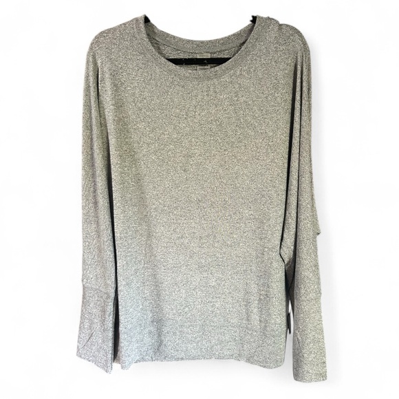 Mono B Heather Gray Women's Long sleeve Top - Picture 1 of 4